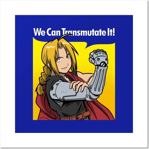 We Can Do It Vintage Retro Cool Anime Parody Wall Art by BoggsNicolas